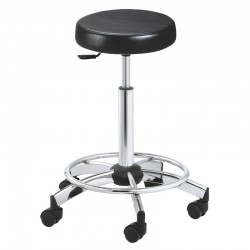 TABOURET MONTE CARLO NOIR POMPE A GAZ SS DOSS