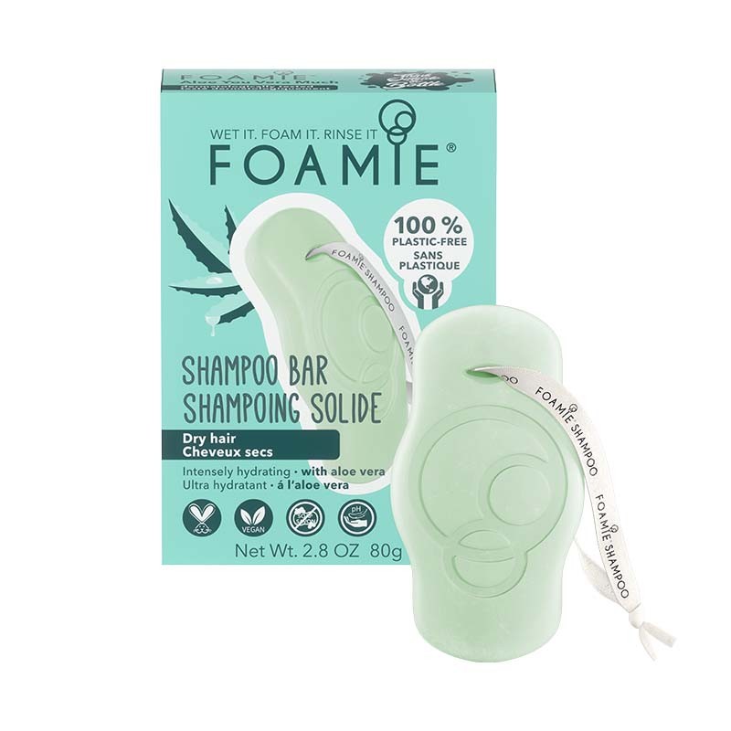 FOAMIE® - FOAMIE SHAMPOING SOLIDE 80G - CHEVEUX SECS / ALOE VERA