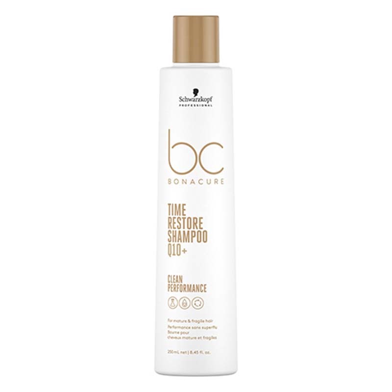 SCHWARZKOPF - BONACURE CLEAN SHAMPOING 250ML - TIME RESTORE