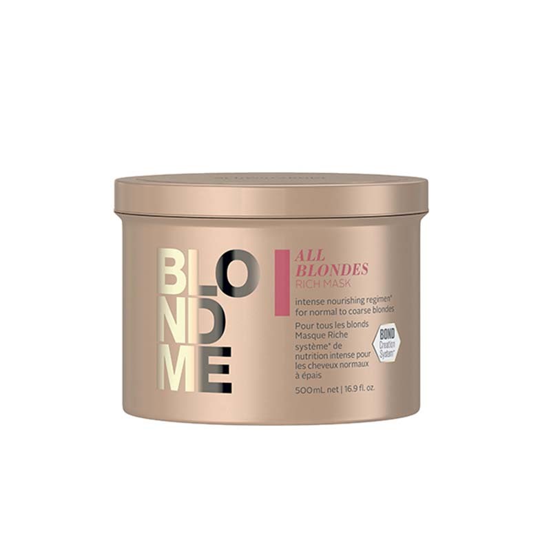 SCHWARZKOPF - BLONDME MASQUE 500ML - RICHE