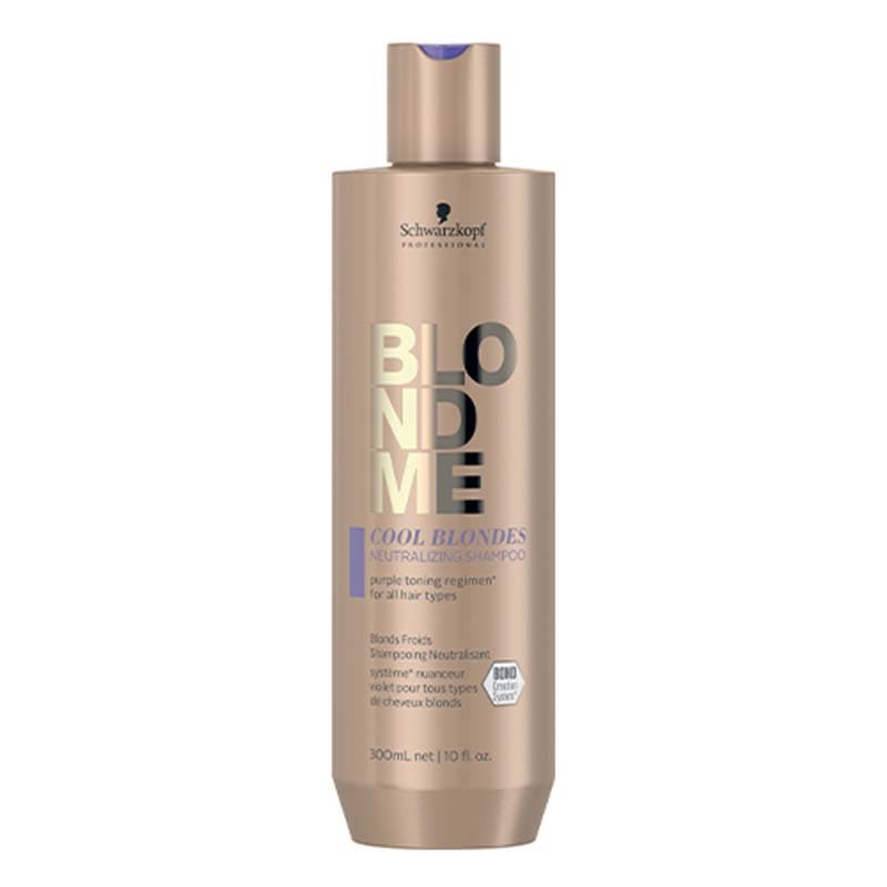 SCHWARZKOPF - BLONDME SHAMPOING 300ML - NEUTRALISANT COOL BLOND