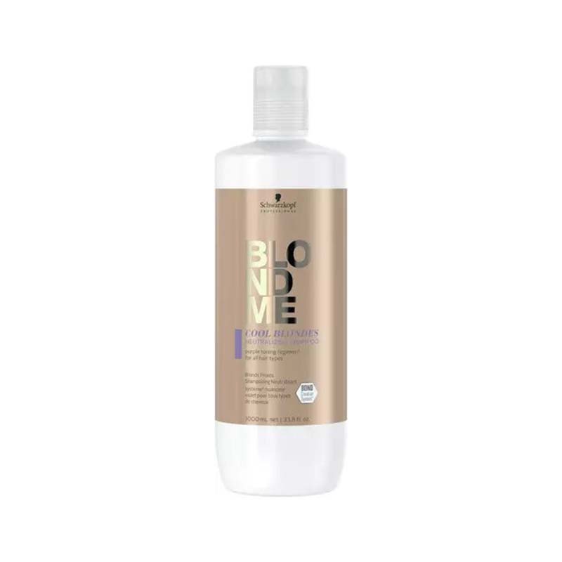 SCHWARZKOPF - BLONDME SHAMPOING 1000ML - NEUTRALISANT COOL BLOND