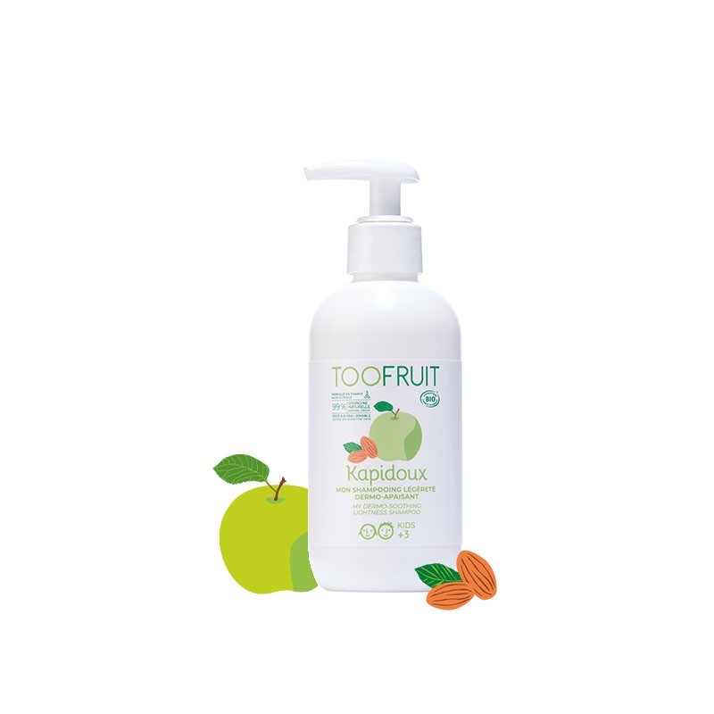 TOOFRUIT - TOOFRUIT KAPIDOUX SHAMPOING 200ML - POMME VERTE AMANDE DOUCE