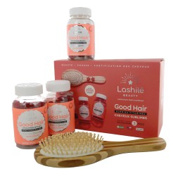 LASHILÉ - LASHILE TRIO GOOD HAIR 3 FLACONS 60 GUMMIES + BROSSE