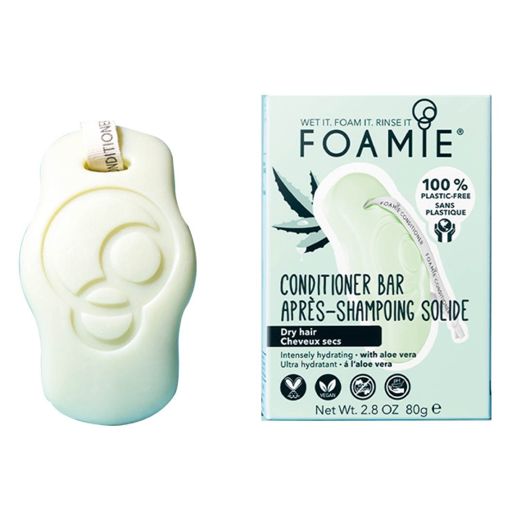 FOAMIE® - FOAMIE APRES SHAMPOING SOLIDE 80G - CHEVEUX SECS / ALOE VERA