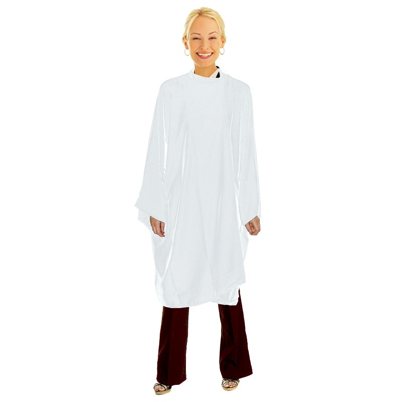 PEIGNOIR ADULTE GALAXIE UNI BLANC