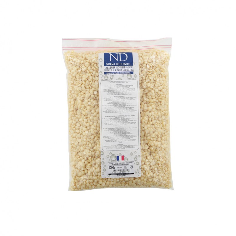 ND NORMA DE DURVILLE - CIRE RECYCLABLE BLANCHE PASTILLE 1KG